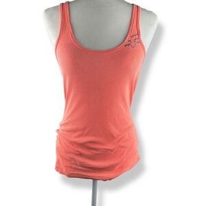Y2K Fox Racing Tank Top Womens  Size Large Embroidered‎ Fox Head Logo Streetwear